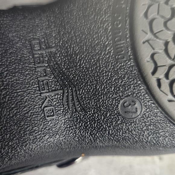 Dansko Allison - Floral Embossed Tooled Leather Clog Mule - Black - 37 - Picture 7 of 9